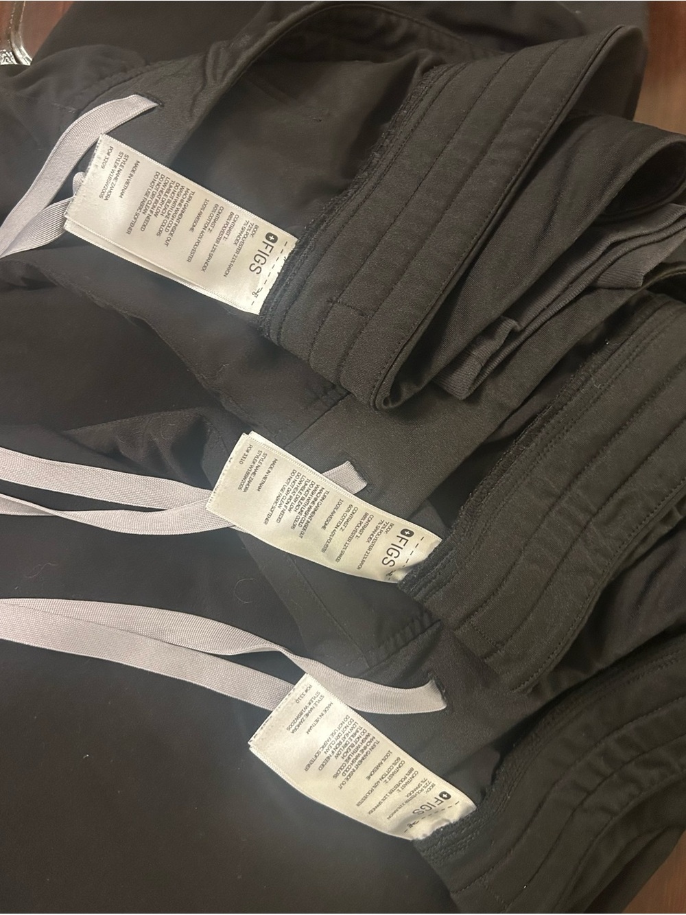 Figs Women’s Zamora Black Joggers with Light Gray Drawstring o 50$ for all three